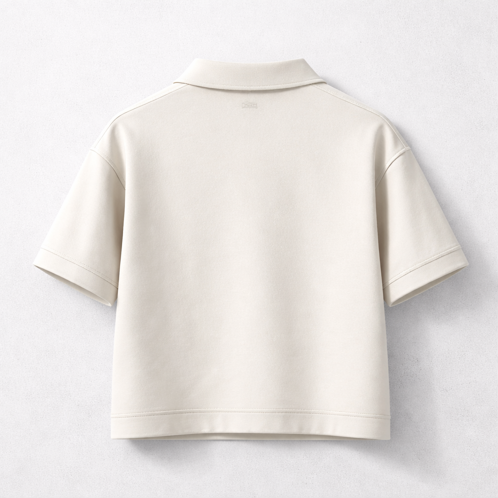 Structured Polo Streetwear Top – Heavyweight Cotton, Relaxed Fit, Modern Minimalist Tee